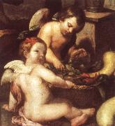 Bartolome Esteban Murillo The Angels- Kitchen oil on canvas